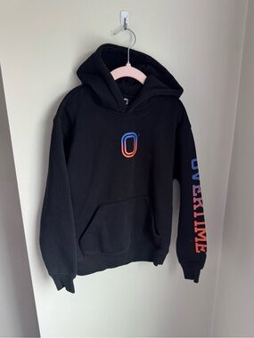 OVERTIME Youth Black Hoodie Size Small